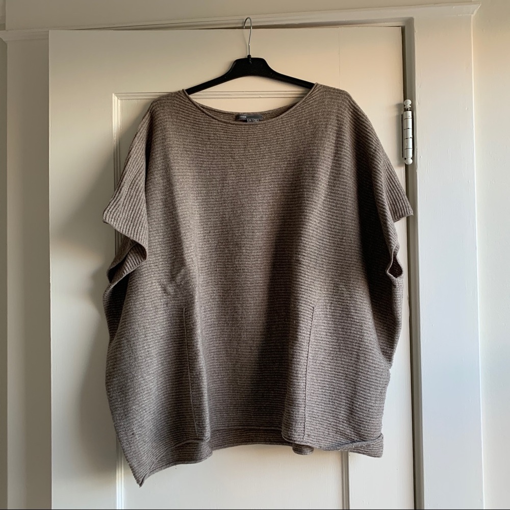 Vince Short Sleeve Ribbed Sweater